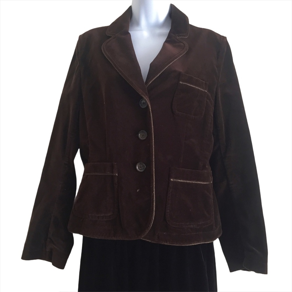 WILLI SMITH Velvety Blazer Jacket Size L